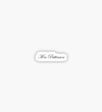 Mrs Pattinson Sticker