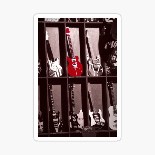 Guitares miniature en stock Sticker