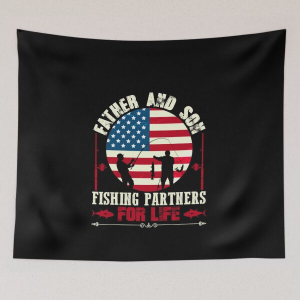 Item preview, Father and son fishing parthers for life designed and sold by TopDesignArt.