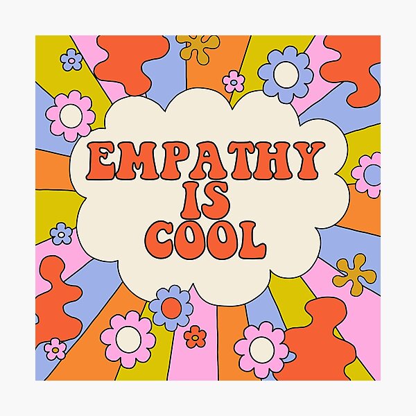 Empathy is Cool - The Peach Fuzz Photographic Print