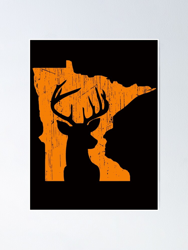 Minnesota Deer Hunting Poster By Eagle4414 Redbubble