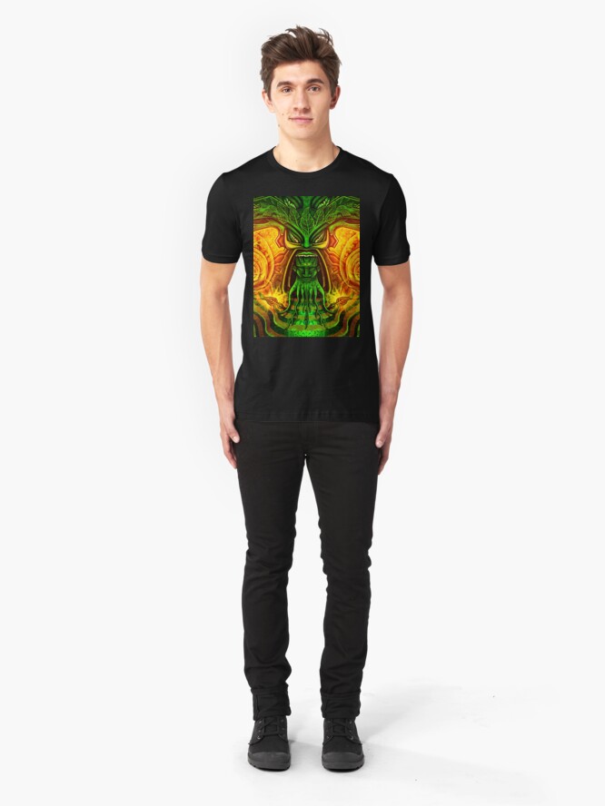 Alternate view of Spinach Rolled Slim Fit T-Shirt