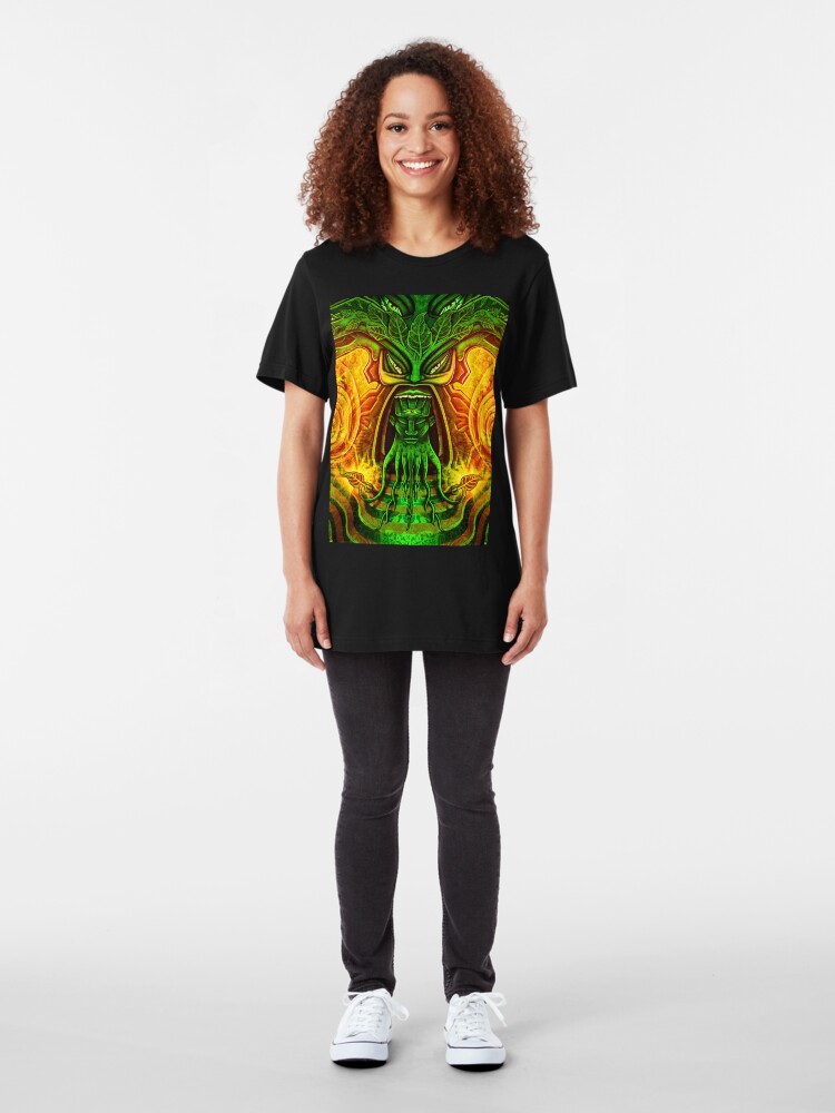 Alternate view of Spinach Rolled Slim Fit T-Shirt