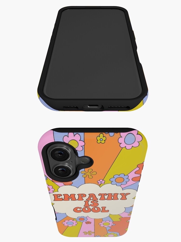 Thumbnail 3 of 4, iPhone Case, Empathy is Cool - The Peach Fuzz designed and sold by elizabethhudy.