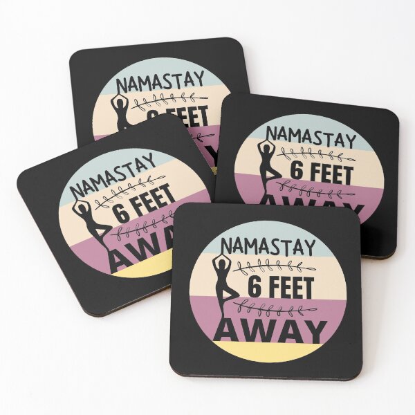 Item preview, Namastay 6 Feet Away Funny Yoga Gift designed and sold by Dilabirdy.