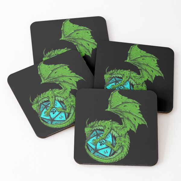 Item preview, Dragon's Horde Collection 2 - Dungeons and Dragons - Green and Light Blue designed and sold by Dylan Nonya.