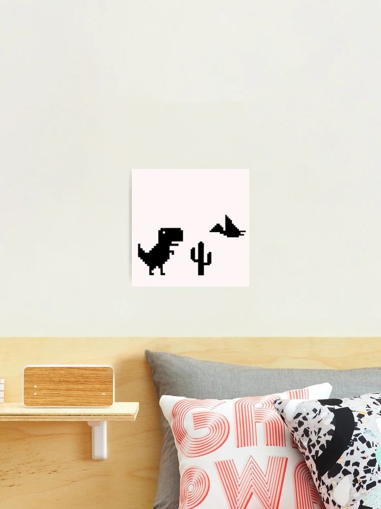 Google Offline Dinosaur Game | Metal Print