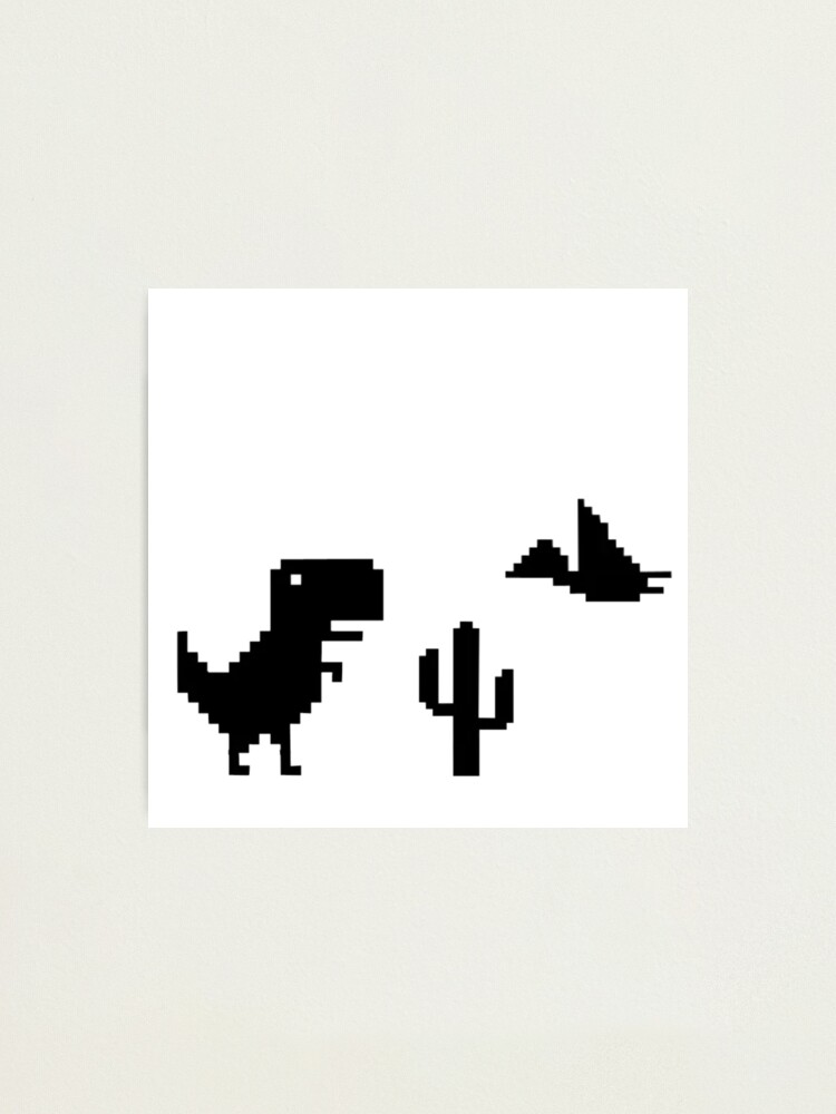 Google Offline Dinosaur Game Photographic Print for Sale by DannyAndCo