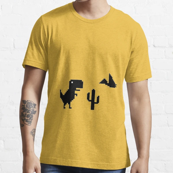 Google Offline Dinosaur Game Essential T-Shirt for Sale by DannyAndCo