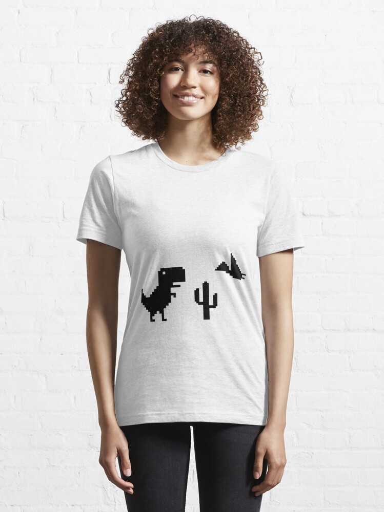 Google Offline Dinosaur Game Essential T-Shirt for Sale by DannyAndCo