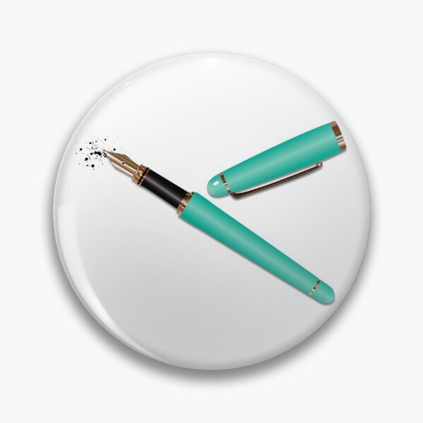 Item preview, Fountain Pen (Turquoise) designed and sold by BehaveBookishly.