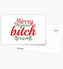Merry Christmas Bitch Postcards