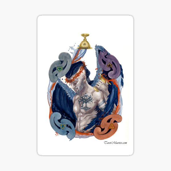 Item preview, Temperance - Templanza designed and sold by tarotmuertos.