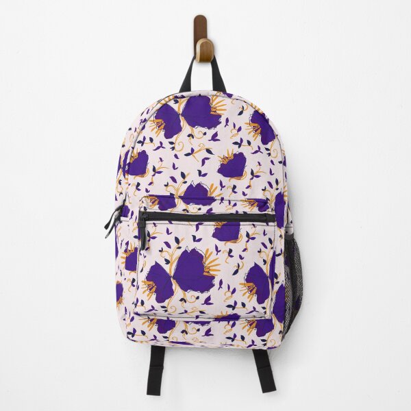 Item preview, Purple yellow flower pattern designed and sold by Artsy Corner.