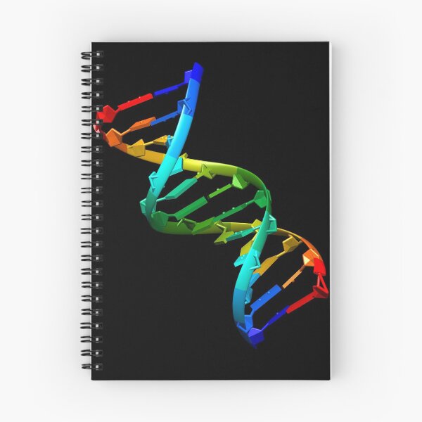 Artikelvorschau, DNA-Doppelhelix mit schwarzem Hintergrund entworfen und verkauft von MoLecULaR-biO.
