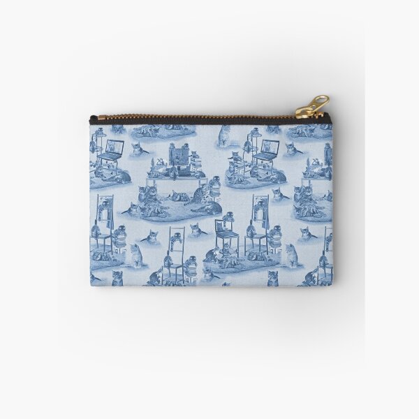Item preview, Working From Home Delft Blue Repeat designed and sold by NadineMay.