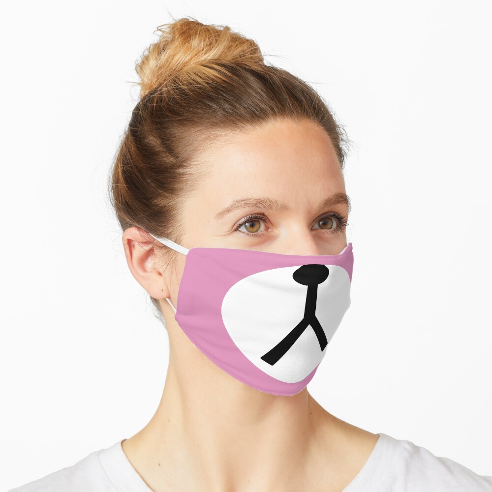 Roblox Bear Pink Mask By Eneville1015 Redbubble - pink heart makeup roblox