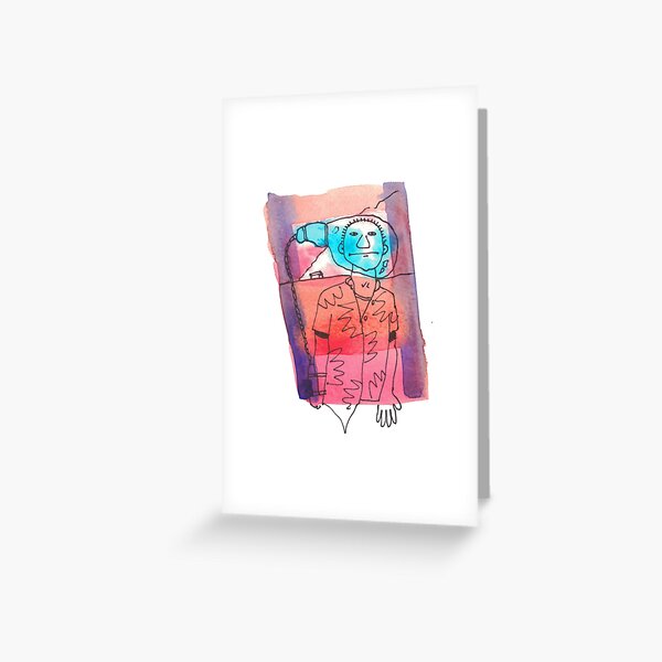 Bubble Head Greeting Card