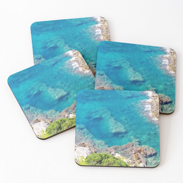Item preview, Turquoise Tranquil Mediterranean Sea designed and sold by threeblackdots.