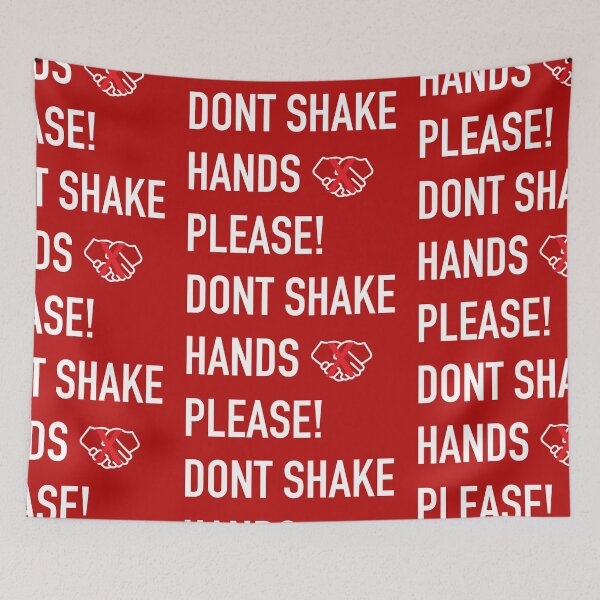 Item preview, PLEASE! DONT SHAKE HANDS designed and sold by waleedmurad.