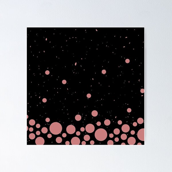 Aperçu de l'œuvre Conception de points roses de planètes noires de galaxie sombre créée et vendue par Adri Graterol.