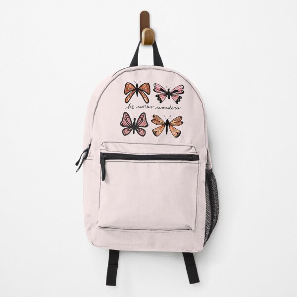Item preview, Orange, Peach, and Pink He Works Wonders Butterflies designed and sold by faithprints.