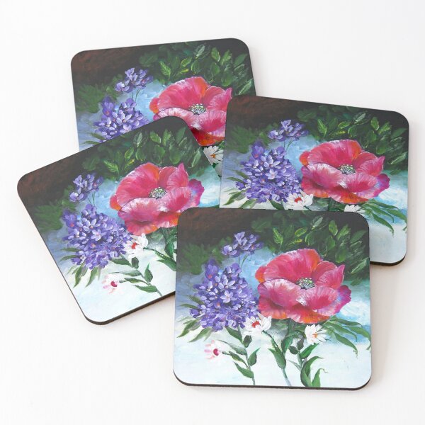 Item preview, Etude with Poppy Flower and Lilac designed and sold by galina-art.
