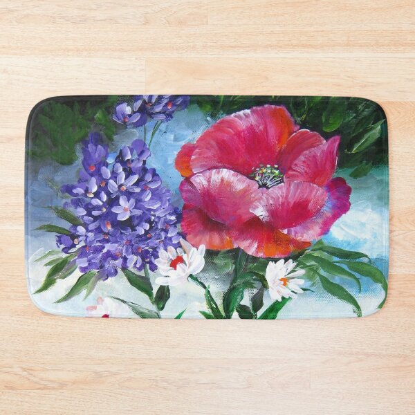 Item preview, Etude with Poppy Flower and Lilac designed and sold by galina-art.