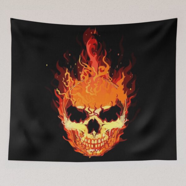 Item preview, Cool Flaming skull  designed and sold by AYACHI90.