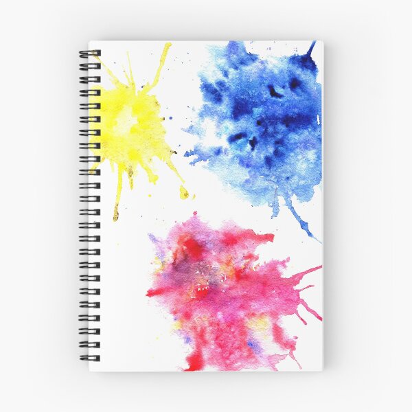 Item preview, Blue yellow red watercolor spots designed and sold by Zavyalova-art.
