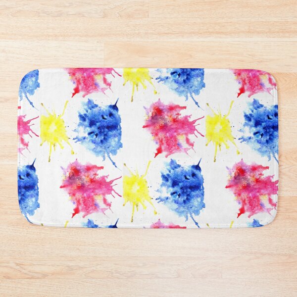 Item preview, Blue yellow red watercolor spots designed and sold by Zavyalova-art.