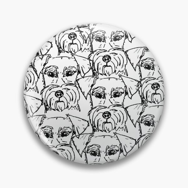 Item preview, Patrón Schnauzer designed and sold by NinaBetterNot.