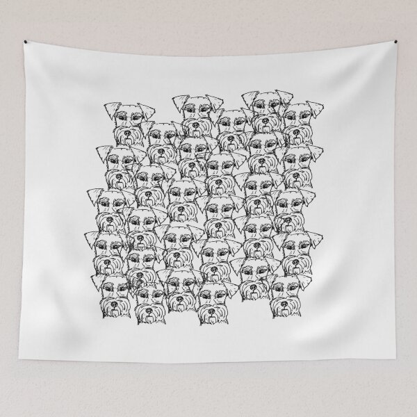 Item preview, Patrón Schnauzer designed and sold by NinaBetterNot.