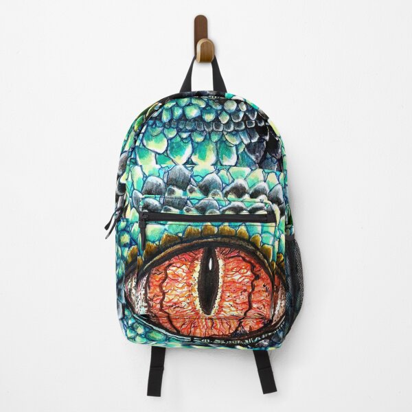 Item preview, Teal and Black Dragon with orange eye designed and sold by Lynn Harriet.
