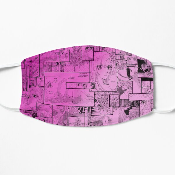 RGU Utena Manga Collage design Flat Mask