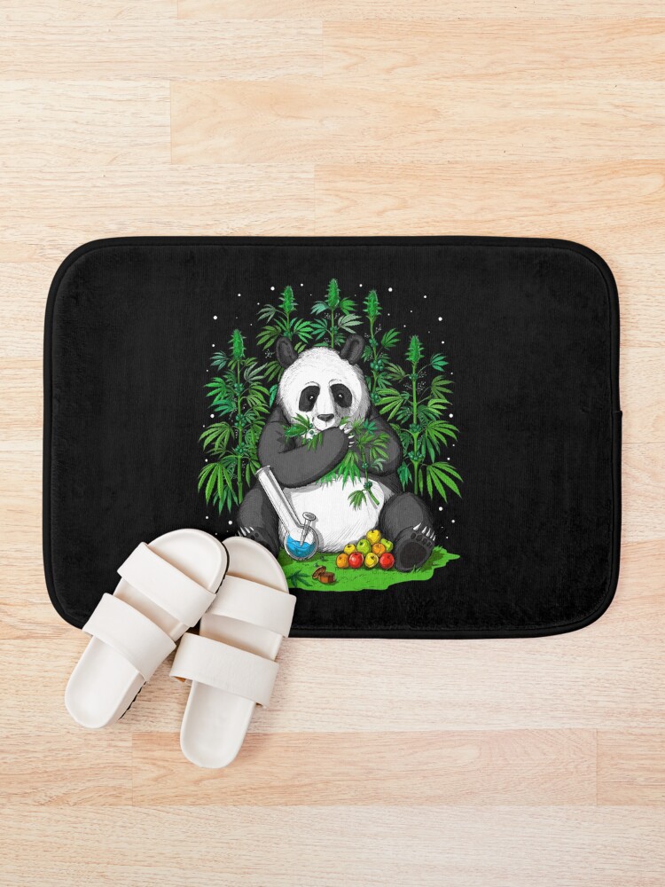 Alternate view of Panda Hippie Stoner Bath Mat