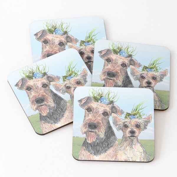Item preview, APOLO y CHAPO garabatos @airedale_yorkie_brothers designed and sold by BridgetDoodles.