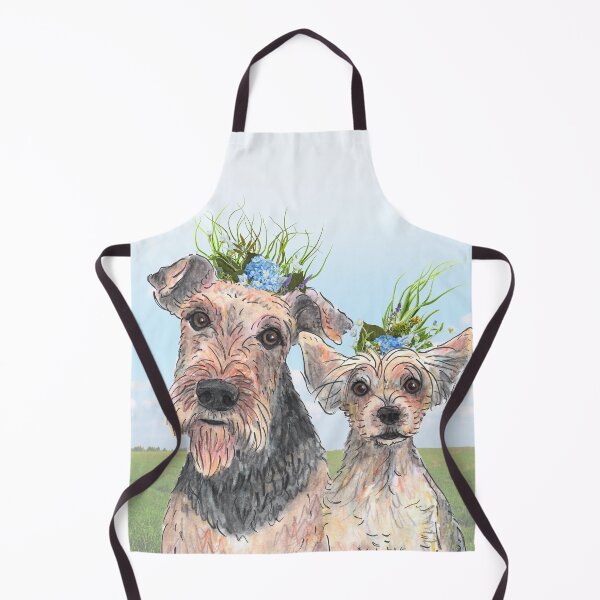Item preview, APOLO y CHAPO garabatos @airedale_yorkie_brothers designed and sold by BridgetDoodles.