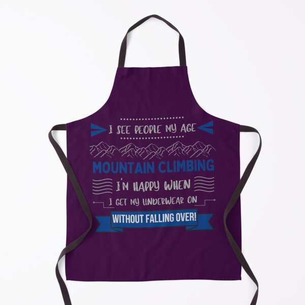 Item preview, I See People My Age Mountain Climbing Getting Old Funny Blue Design designed and sold by Gramsta.