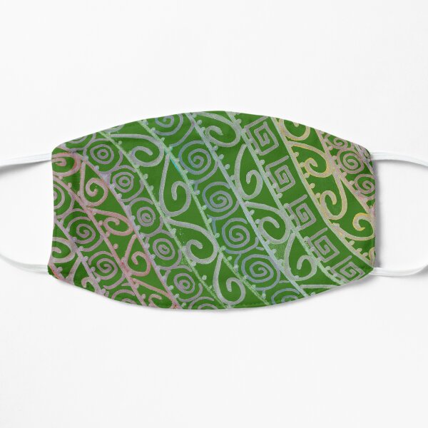 Metalic Celtic Filigree - Dark Green Background Flat Mask