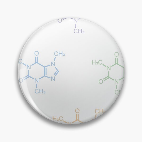 Item preview, Caffeine Molecule Aesthetic Pastel 8 Pack designed and sold by MoLecULaR-biO.