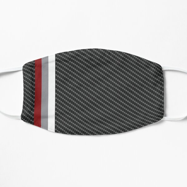 Carbon Fiber Porsche Racing Lines Flat Mask