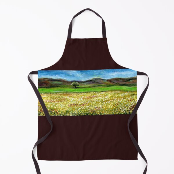 Item preview, SOLITARY TREE IN THE YELLOW FLOWER FIELD Tuscany Landscape designed and sold by BulganLumini.
