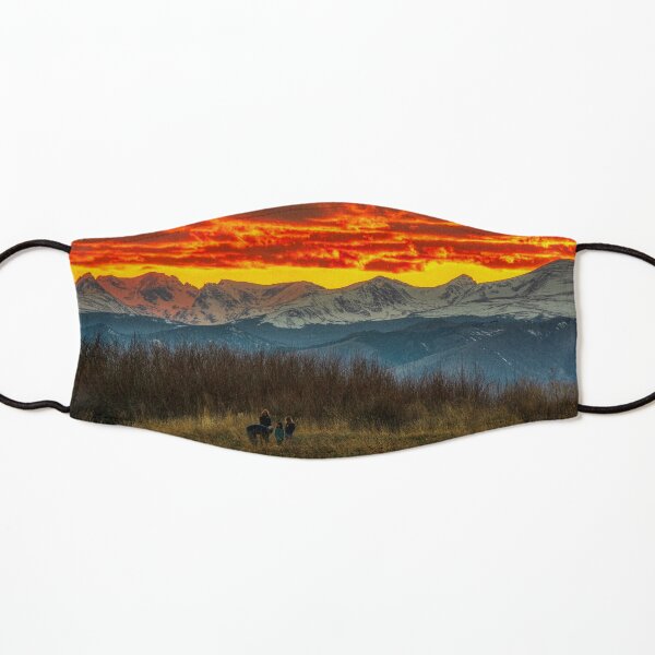 Indian Peaks Sunset Kids Mask