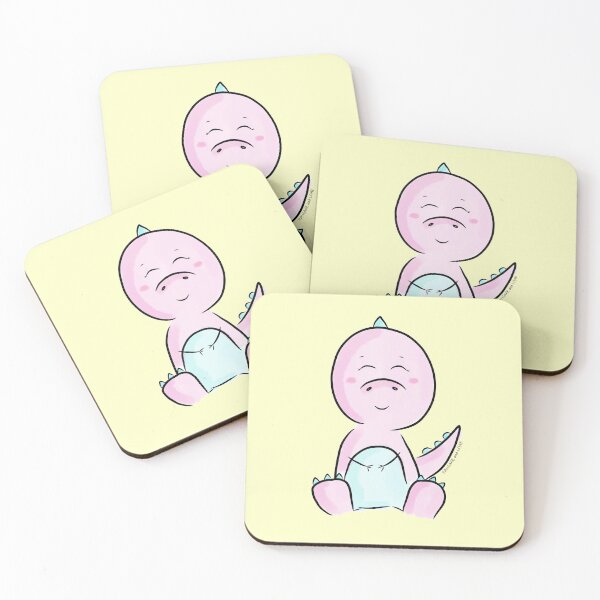 Item preview, Happy Pink Dinosaur & Friends designed and sold by PancakeAndLoaf.