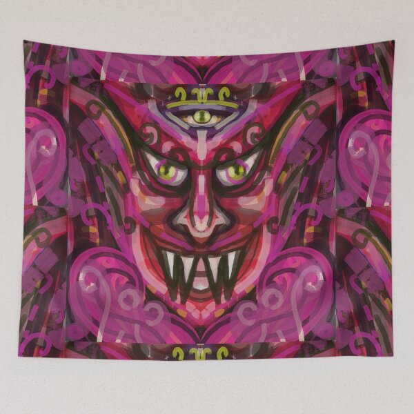Item preview, Red evil with   weird smiling  designed and sold by jotcar.