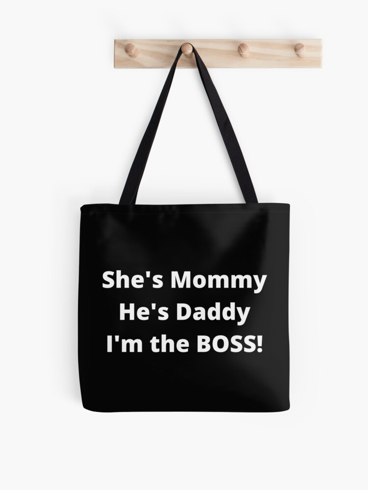 Thumbnail 1 of 2, Tote Bag, TheCoffeeCupLife Kids: Mommy, Daddy, Boss! designed and sold by CoffeeCupLife2.