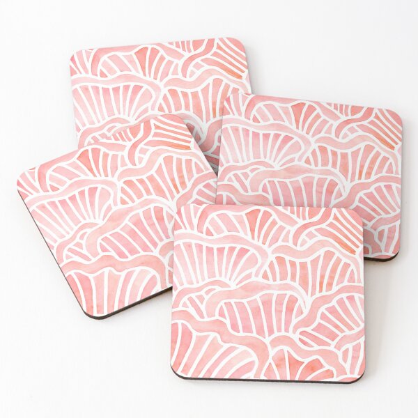 Item preview, Pink Oyster Mushroom Gills | Watercolor Pattern designed and sold by DeKoro.