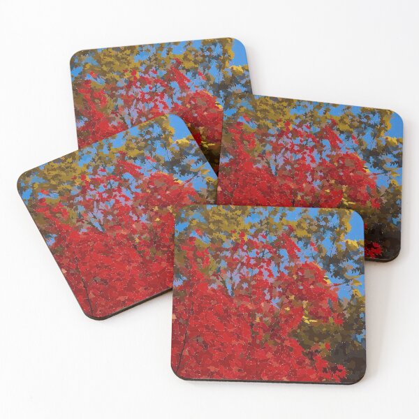 Item preview, Red and Green Leaves designed and sold by GraceCreation.
