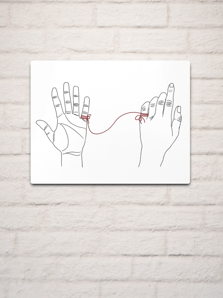 Red String of Fate Art Print for Sale by laracast